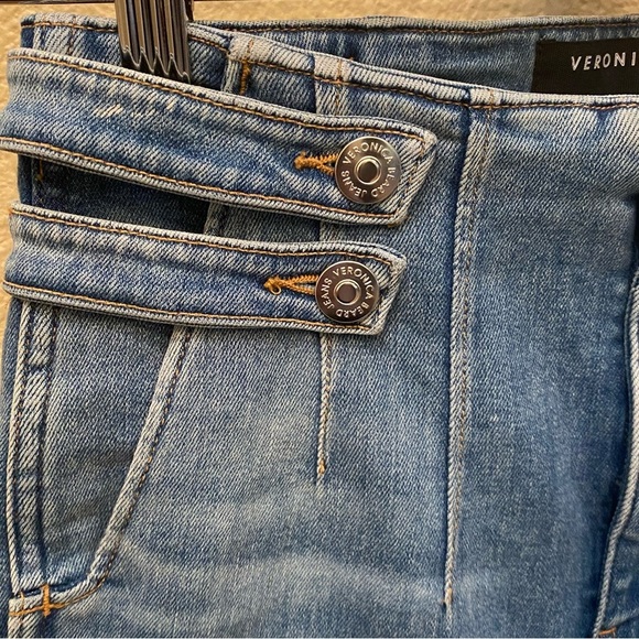 VERONICA BEARD Blue Beverly Skinny Flare High Rise Jeans Size 26 - Picture 3 of 9
